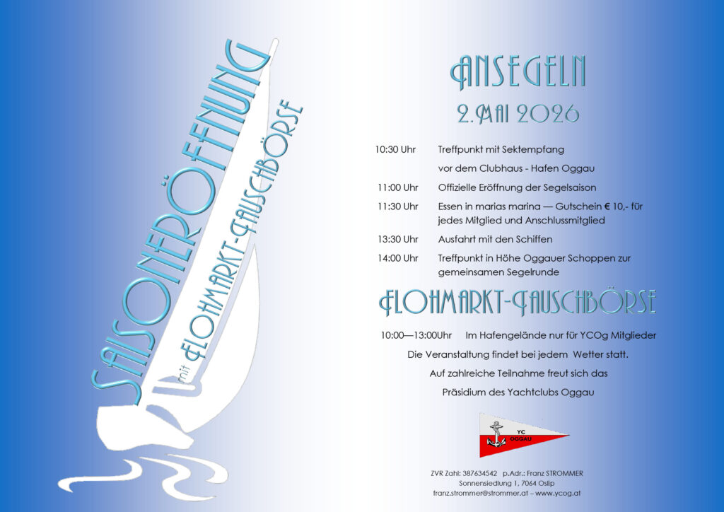 2. Mai, Ansegeln 2026