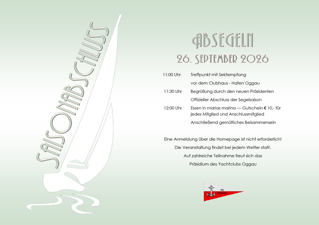 Absegeln 2026